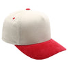 PB331CR Five Panel Two-Tone Corduroy High Frame [Cream/Red]