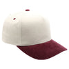 PB331CR Five Panel Two-Tone Corduroy High Frame [Cream/Burgundy]