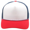 PB311T 5-Panel High Frame Rope Perforated [White/Navy/Red]