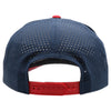 PB311T 5-Panel High Frame Rope Perforated [White/Navy/Red]