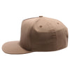 PB302NR 5 Panel Hybrid No Rope Snapback [Brown]