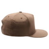 PB302NR 5 Panel Hybrid No Rope Snapback [Brown]