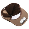 PB302NR 5 Panel Hybrid No Rope Snapback [Brown]