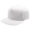 PB302NR 5 Panel Hybrid No Rope Snapback [White]