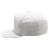 PB302NR 5 Panel Hybrid No Rope Snapback [White]