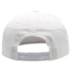 PB302NR 5 Panel Hybrid No Rope Snapback [White]