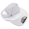 PB302NR 5 Panel Hybrid No Rope Snapback [White]