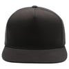 PB302NR 5 Panel Hybrid No Rope Snapback [Black]