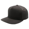 PB302NR 5 Panel Hybrid No Rope Snapback [Black]
