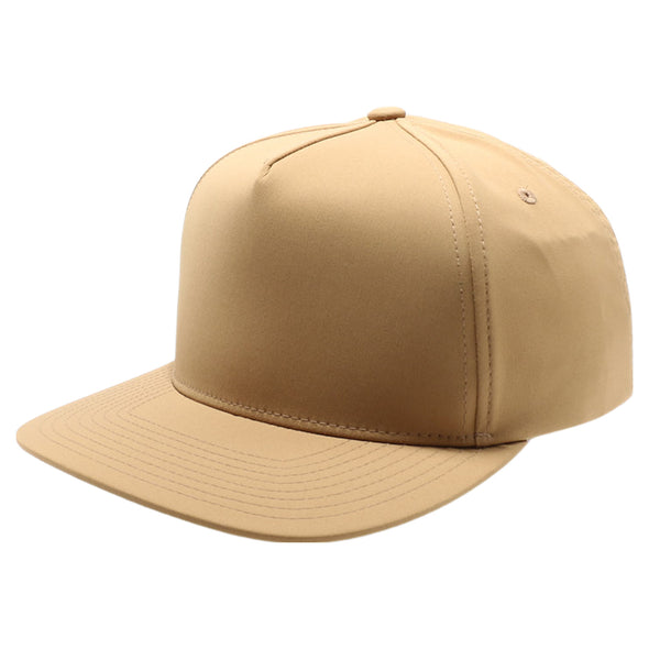 PB302NR 5 Panel Hybrid No Rope Snapback [Tan]