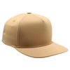 PB302NR 5 Panel Hybrid No Rope Snapback [Tan]