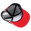 PB328R 5-Panel Pinstripe 2-Tone Snapback With Rope [Navy/Red]