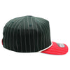 PB328R 5-Panel Pinstripe 2-Tone Snapback With Rope [D.Green/Red]