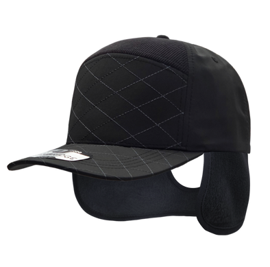 Quilt Camper Ear Flap [Black]