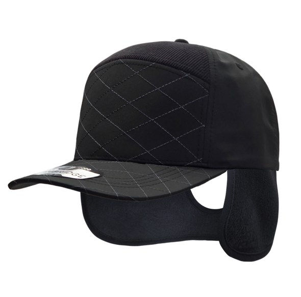 Quilt Camper Ear Flap [Black]