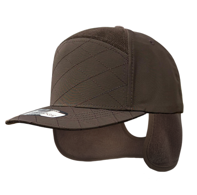 Quilt Camper Ear Flap [Brown]