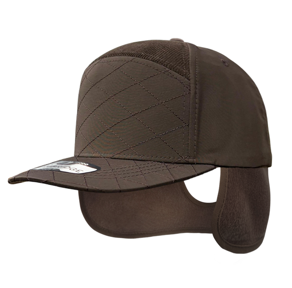 Quilt Camper Ear Flap [Brown]