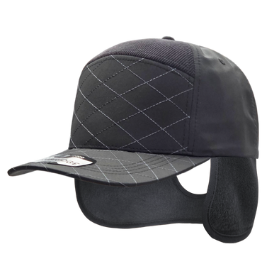 Quilt Camper Ear Flap [Charcoal/D.Gray]