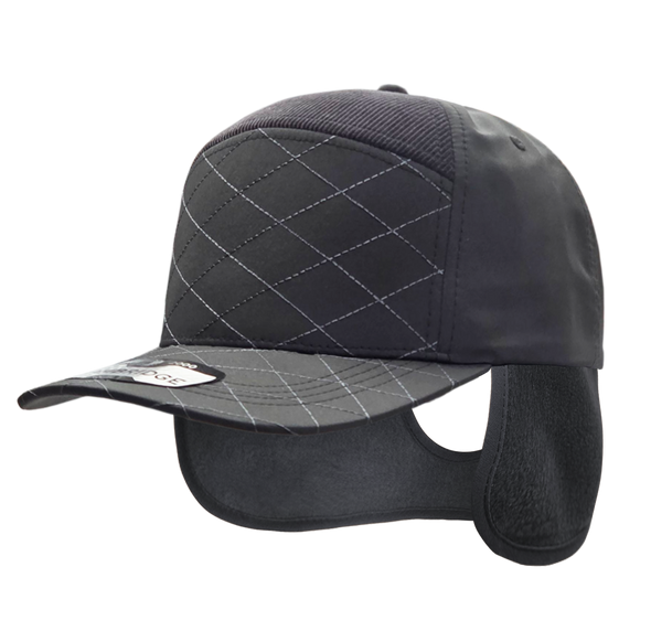 Quilt Camper Ear Flap [Charcoal/D.Gray]