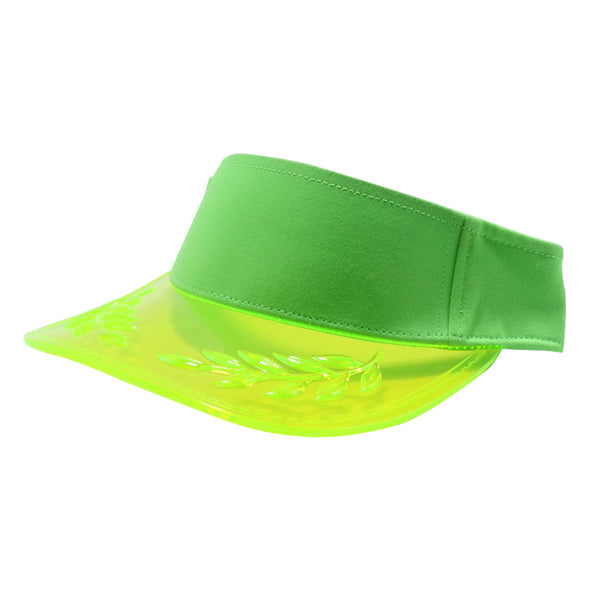 PB317 Pitbull Cambridge Transparent Bayleaf Sun Visor [Neon Green]