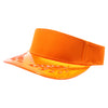 PB317 Pitbull Cambridge Transparent Bayleaf Sun Visor [Orange]