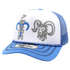 ZDAR05 AMAZE-IN ZODIAC ARIES ROPE SPONGE TRUCKER [WHITE/ROYAL]