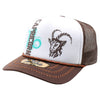 ZDCP04 AMAZE-IN ZODIAC CAPRICORN ROPE SPONGE TRUCKER [WHITE/BROWN]