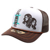 ZDGM04 AMAZE-IN ZODIAC GEMINI ROPE SPONGE TRUCKER [WHITE/BROWN]