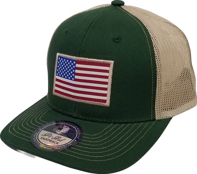HC2197 Pit Bull Cambridge US FLAG MESH Hats[D.Green/Khaki]