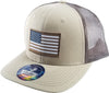 HC2197 Pit Bull Cambridge US FLAG MESH Hats[Khaki/D.Brown]