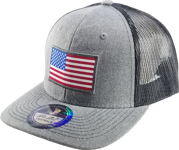 HC2197 Pit Bull Cambridge US FLAG MESH Hats[H.Grey/Black]