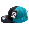 PB222 Pit Bull Cambridge Trucker Hat [Black/Neon Blue]