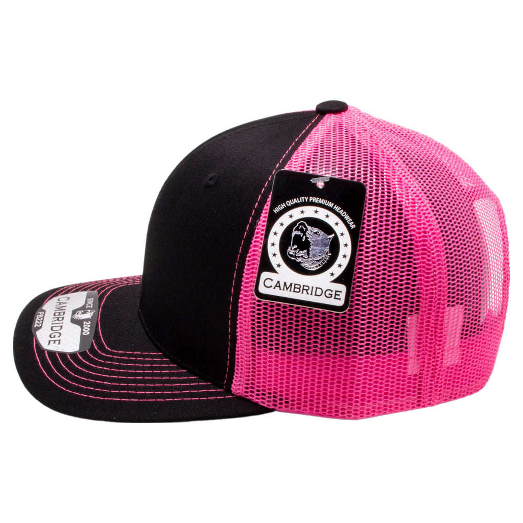 PB222 Pit Bull Cambridge Trucker Hat [Black/Neon Pink] – CHOICE CAP, INC.
