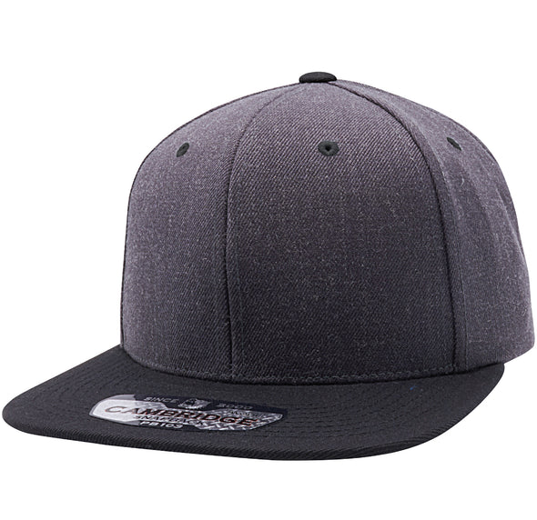 PB103 Pit Bull Wool Blend Snapback Hats  [Dark Heather/Black]