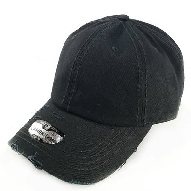 PB136V Pit Bull Distressed Vintage Cotton Twill Dad Hat [Black]