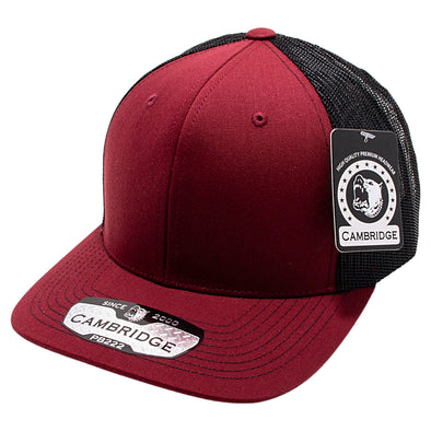 Burgundy/Black Pitbull Cambridge Trucker Hat