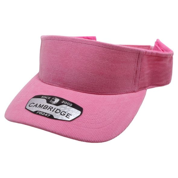 PB247 Pit Bull Corduroy Sun Visor Hats  [Pink]