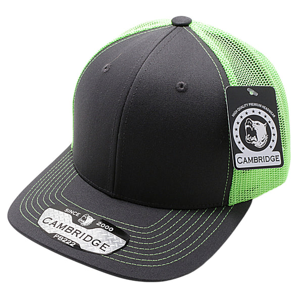 Charcoal/Neon Green Pitbull Cambridge Trucker Hat