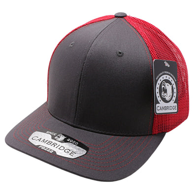 Charcoal/Red Pitbull Cambridge Trucker Hat