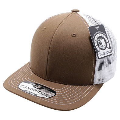 Coyote Brown/White Pitbull Cambridge Trucker Hat