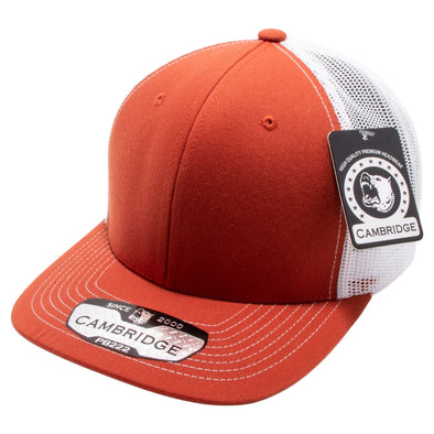 Burnt Orange/White Pitbull Cambridge Trucker Hat