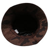 Dark Brown PB261 Pit Bull Cambridge Shiny Camouflage or Printed Army Swirl Fabric Detailed inside Casual Bucket Hats