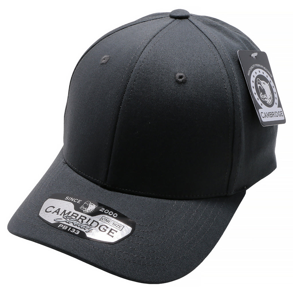 CAP, One CHOICE Pit Caps [Charcoal] Comfort – Baseball Fit PB133 Bull Size