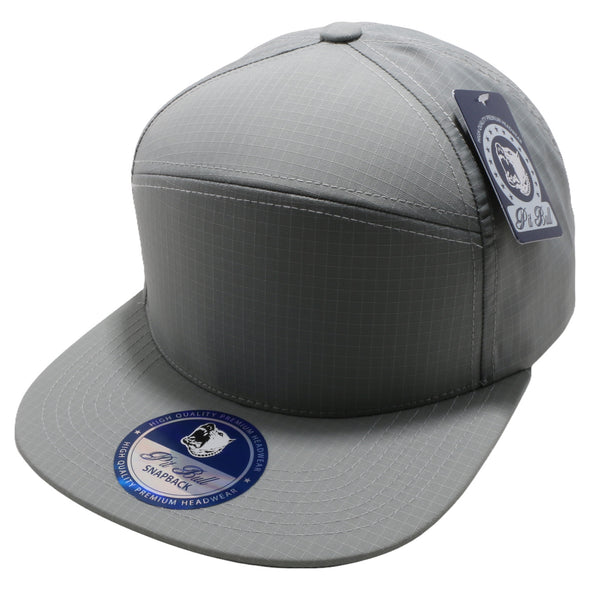 PB115 Pit Bull Waterproof Oxford Hybrid Snapback Hats [L.Grey]