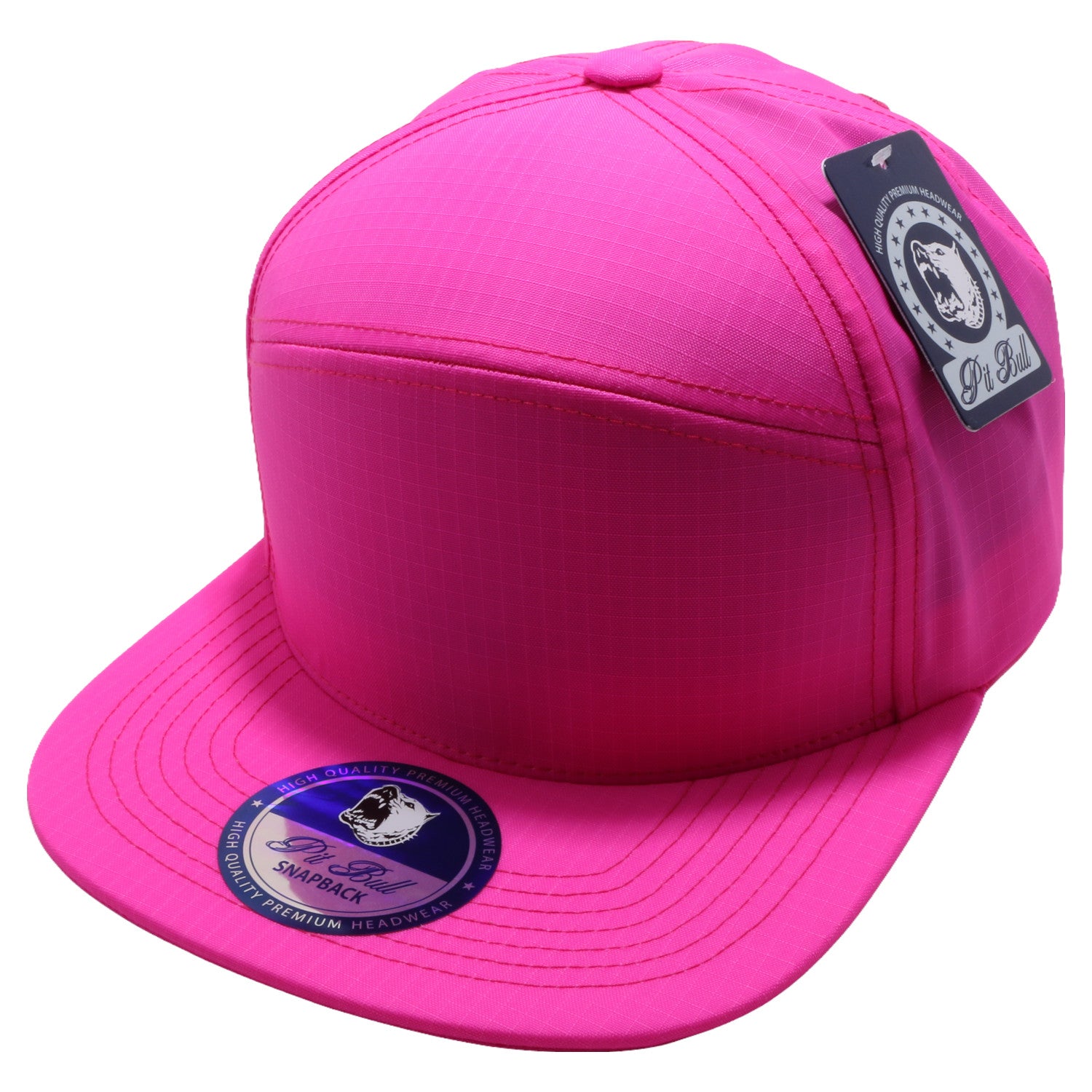 Pit Pink] Wholesale Hats – [Neon CAP, CHOICE Bull Oxford Snapback Hybrid