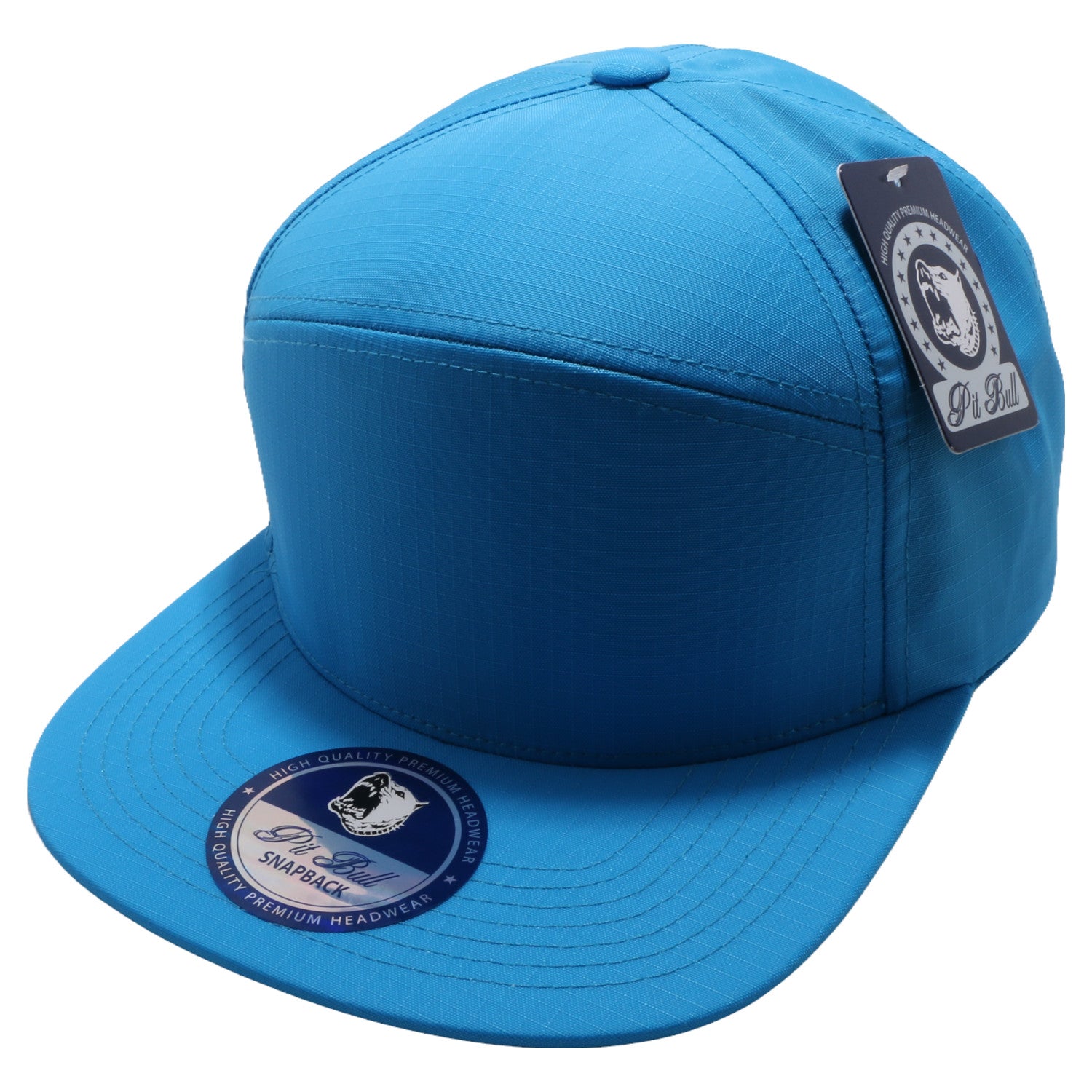Pit Bull Oxford Hybrid Snapback Hats Wholesale [Aqua] – CHOICE CAP, INC.