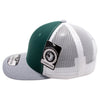 PB222T Pit Bull Cambridge Tri-Color Trucker Hat [Dark Green/White/Heather Gray]