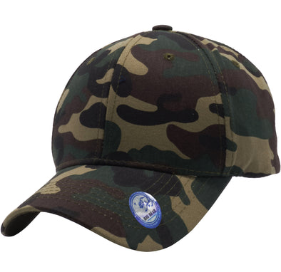 PB128C Pit Bull  Hook And Loop Backstrap With Camo Curved Caps  [G.Camo]