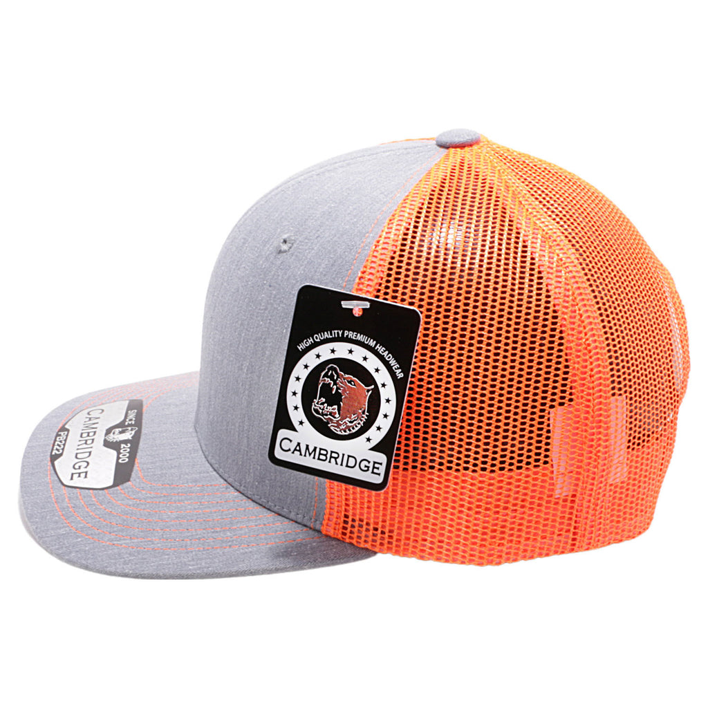 PB222H Pit Bull Cambridge Heather Gray Trucker Hat [Heather Gray/Neon ...