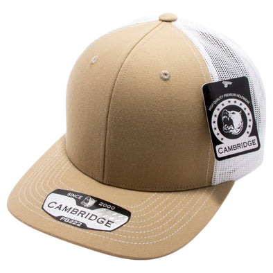 Khaki/White Pitbull Cambridge Trucker Hat